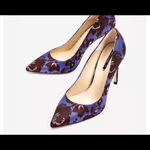 Zara Jacquard Heel Shoes - Picture 2 of 5